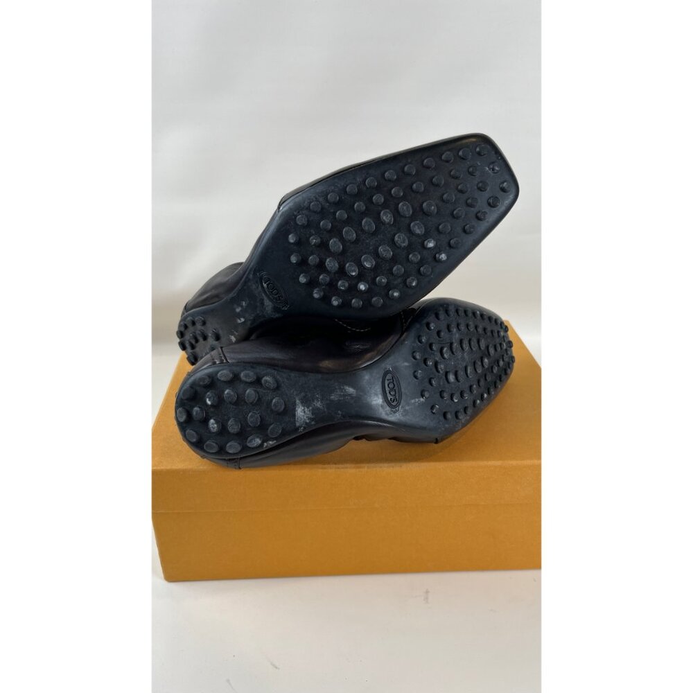 TOD'S GOMMINO BLACK PATENT BALLET FLAT SHOES 7 - Picture 11 of 13